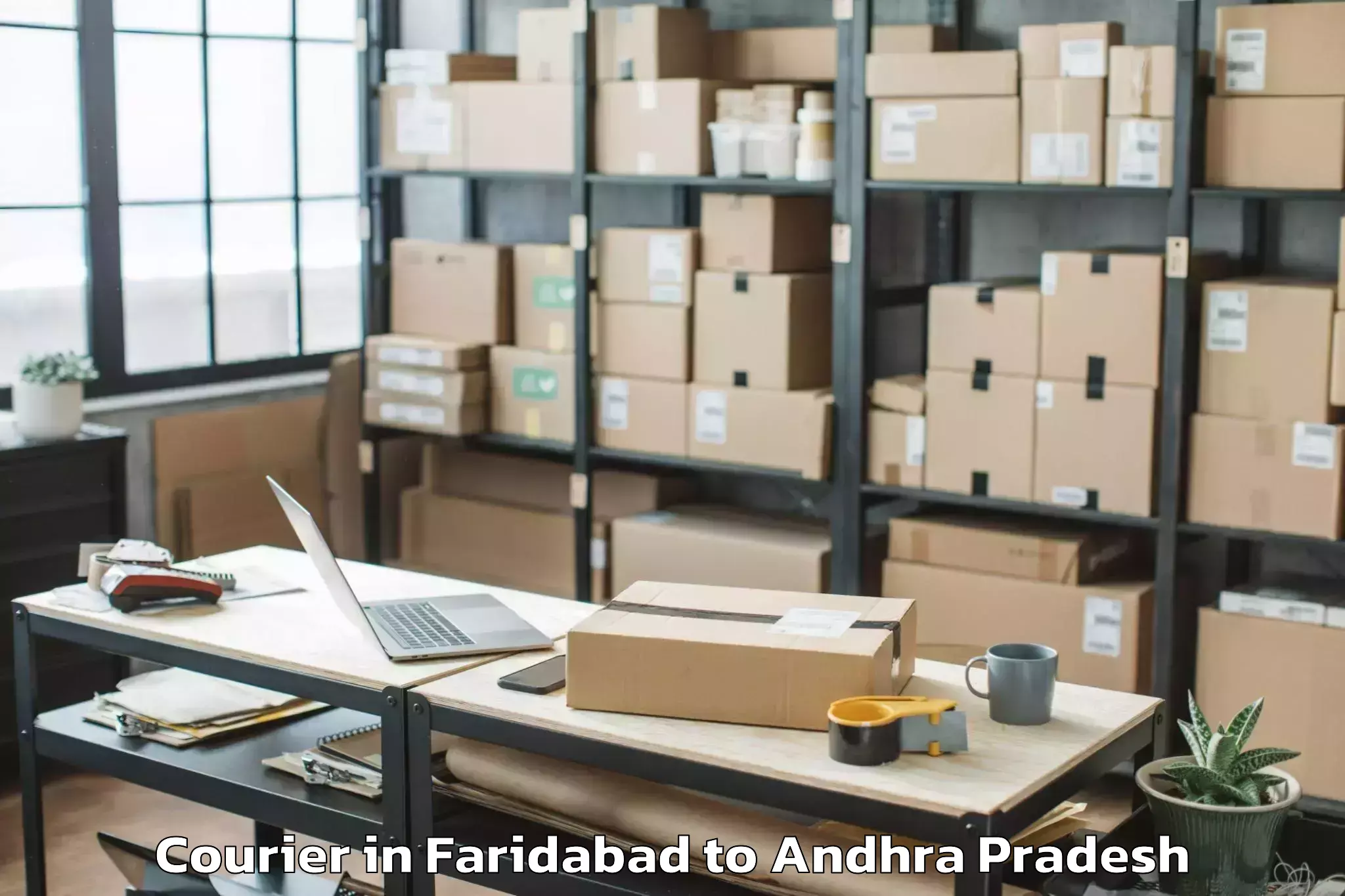 Book Faridabad to Gudivada Courier Online